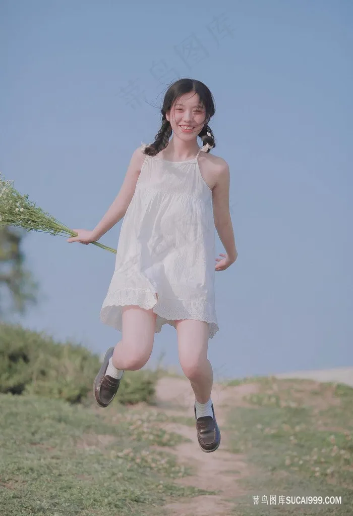 户外写真清纯少女美女图片