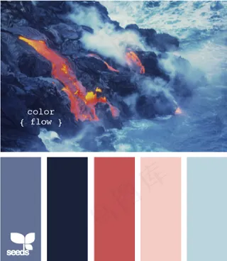 冬天系配色色卡色彩搭配