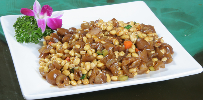 猪皮炒豆嘴