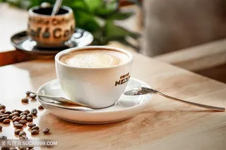 咖啡杯咖啡豆下午茶