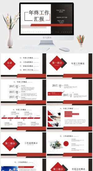 工作汇报
白色PPT模板