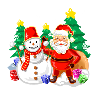 圣诞节平安夜冬季双旦设计圣诞装饰海报元素