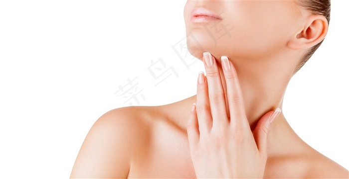 美容护肤美女的身体部位素材
