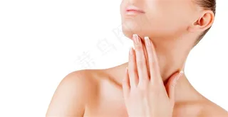 美容护肤美女的身体部位素材