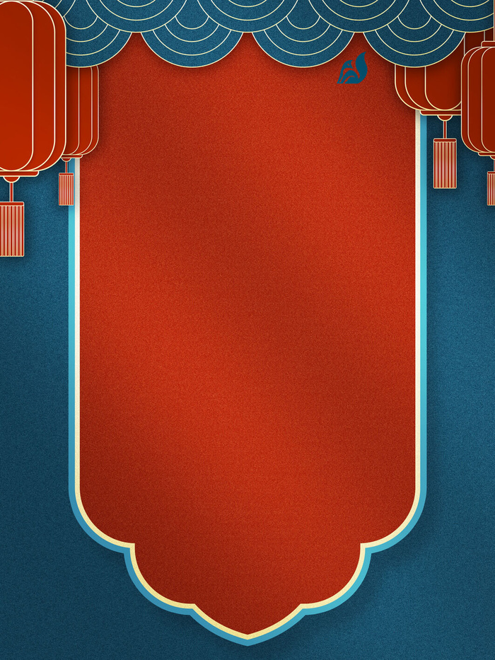 中式古典国潮来袭海报展板宣传背景图PSD设计PS模板素材