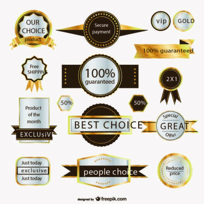 免抠促销标签矢量