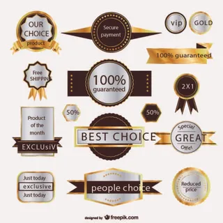 免抠促销标签矢量