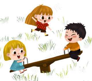 儿童节小孩玩耍