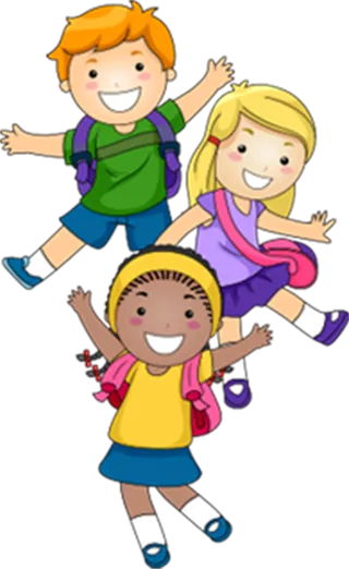 上学啦 人物 卡通