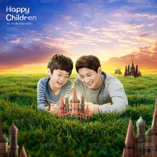 彩色梦想儿童背景