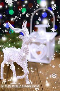 圣诞节节日小鹿装饰