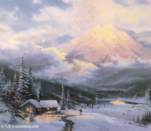 托马斯风景原版油画