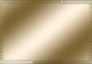 金色金属质感背景边框