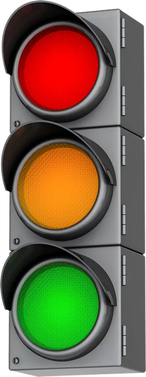 信号灯卡通简笔