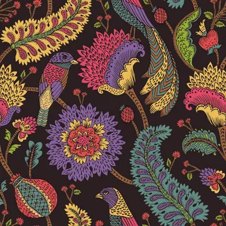 花卉唯美手绘花朵面料纹理手机壳布料面料印花服装矢量图案素材