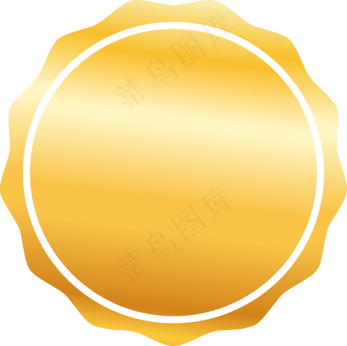 黄色空白促销图标图片