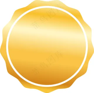 黄色空白促销图标图片