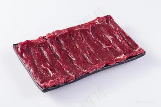 鲜爽大块牛肉条火锅配菜图片