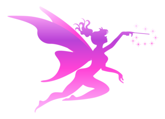 紫色仙女人物卡通