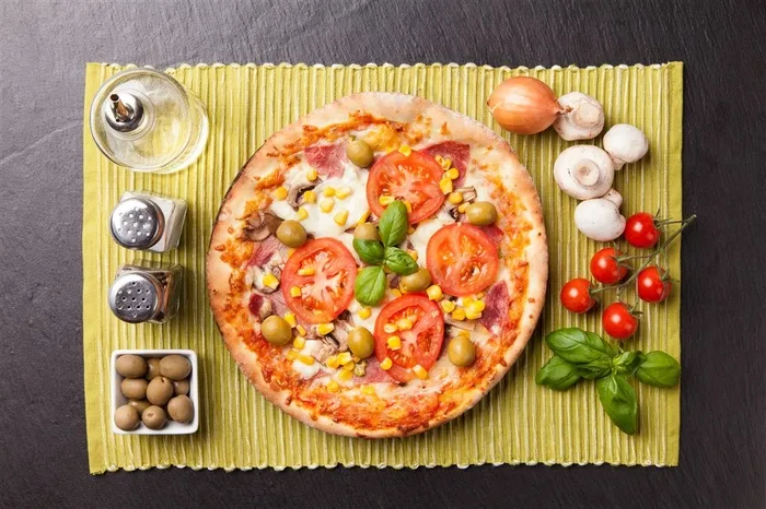 披萨系列 - 美味营养的披萨和新鲜的食材