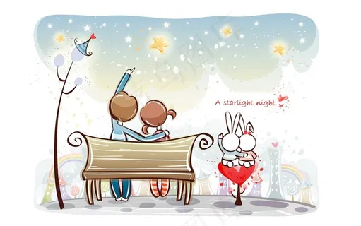 一起看月亮数星星 一起看月亮数星星