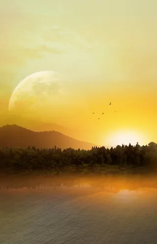 风景海报PSD素材