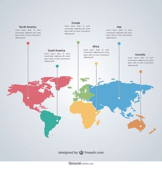 新版世界地图矢量世界地图电子版CDR高清印刷AI素材模板