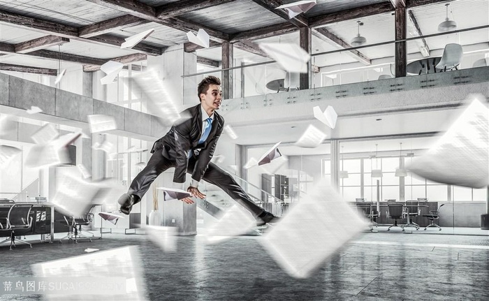 创意夸张商务人士高清