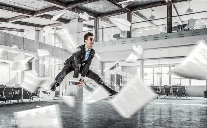 创意夸张商务人士高清