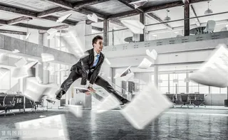 创意夸张商务人士高清