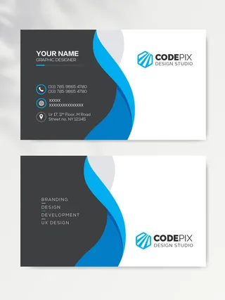 大气名片图片模版