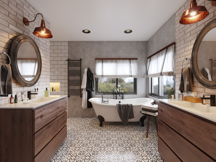 浴室现代简约风格特写场景近景(26)