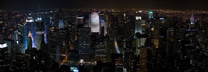 美国纽约城市夜景