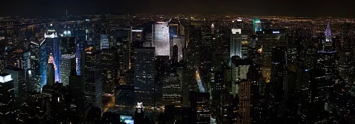 美国纽约城市夜景