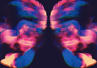 抽象艺术油漆颜料混色流体简笔背景