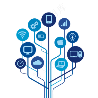 物联网技术的图标万物互联
