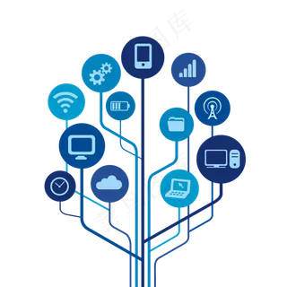 物联网技术的图标万物互联