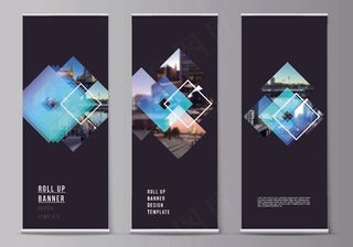 易拉宝样机 易拉宝效果图