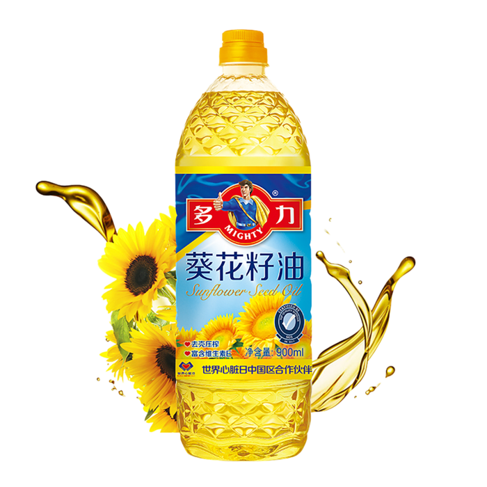 多力葵花籽油900毫升超市商品白底图免抠实物摄影png格式图片透明底