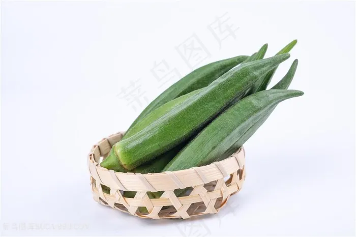 新鲜秋葵摄影图片