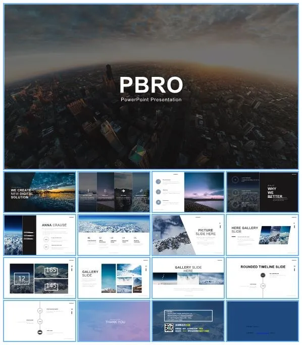 精美大图排版简约扁平化欧美风工作总结报告ppt模板