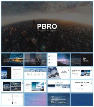 精美大图排版简约扁平化欧美风工作总结报告ppt模板