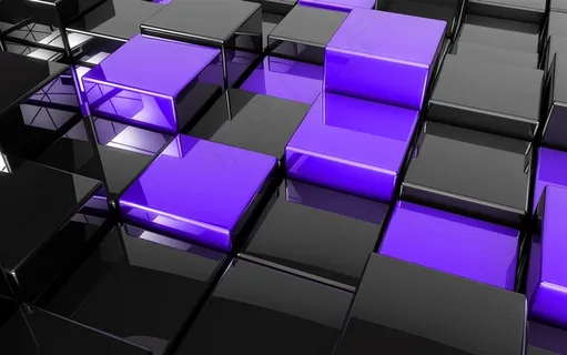 3D光滑立体方块背景高清图片