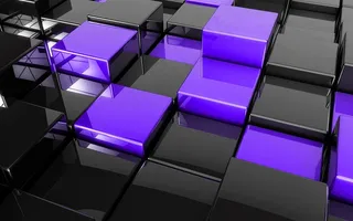 3D光滑立体方块背景高清图片