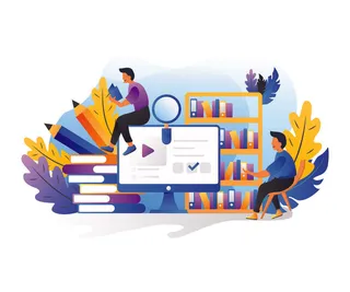 扁平化人物场景办公互联网等距ai矢量设计网页海报UI素材插画