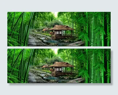 竹林风景背景墙 竹林风景背景墙
