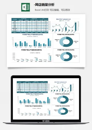 网店销量分析可视化图表