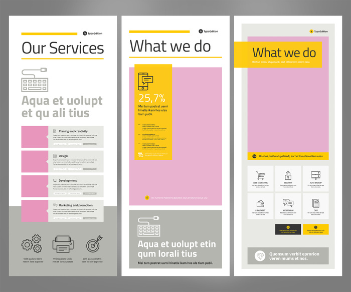 易拉宝设计模板PSD分层素材