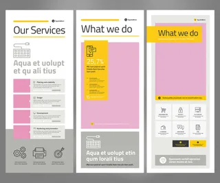 易拉宝设计模板PSD分层素材