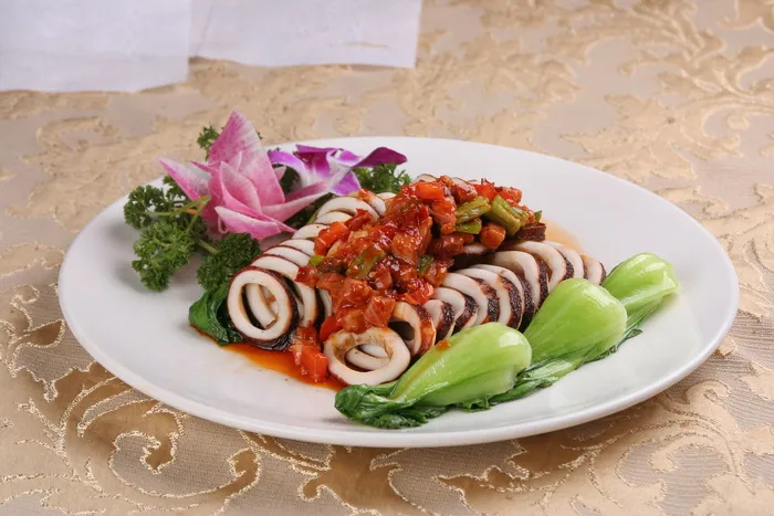 44 浇汁鲜鱿-西关人家粥源店